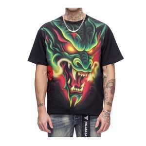 Valabasas Crew Neck T-Shirt Night Serpent Mens Black VLBS-VT1-1096